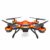 Drone con telecamera arancione